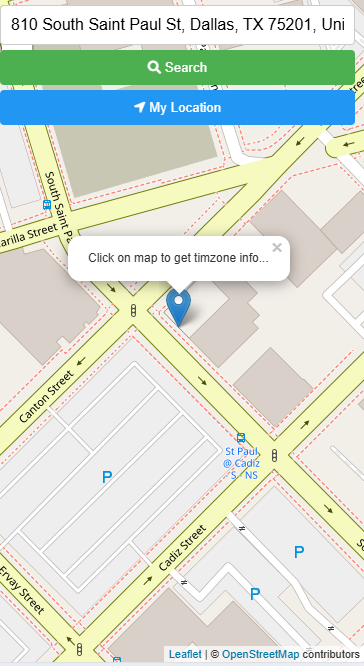 what is my time zone web map application