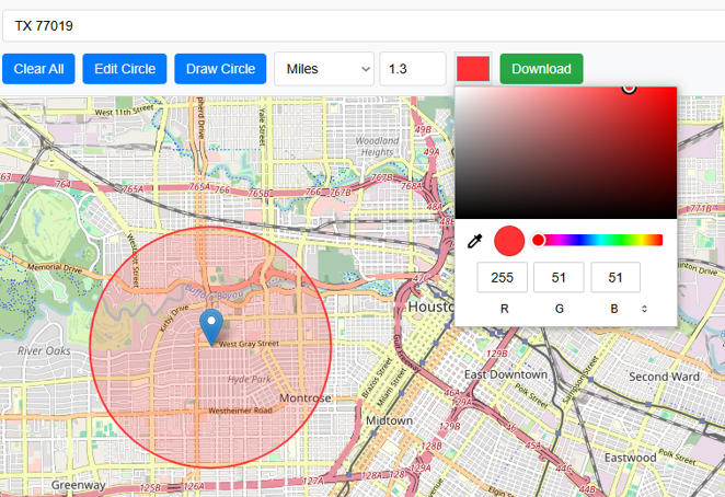 User Guide for Draw Circle on Map / Radius Map Tool free map tools radius
radius from postcode
miles radius from my location