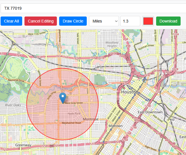 User Guide for Draw Circle on Map / Radius Map Tool free map tools radius
radius from postcode
miles radius from my location