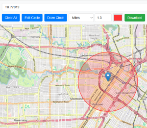 Radius Map Tool to Draw Circle on Map Online – Online Map Maker