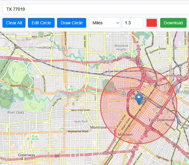 User Guide for Draw Circle on Map / Radius Map Tool free map tools radius
radius from postcode
miles radius from my location