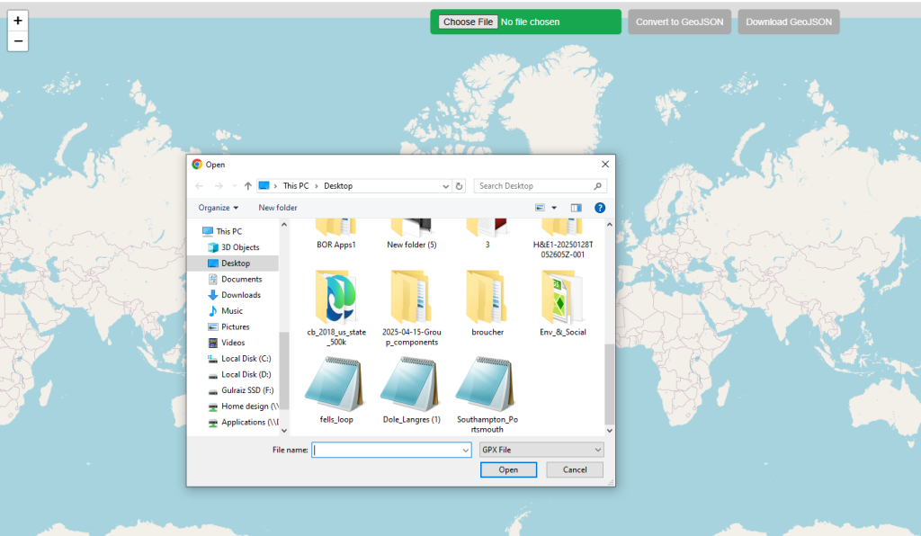 GPX to Geojson - Convert Geodata Free Online