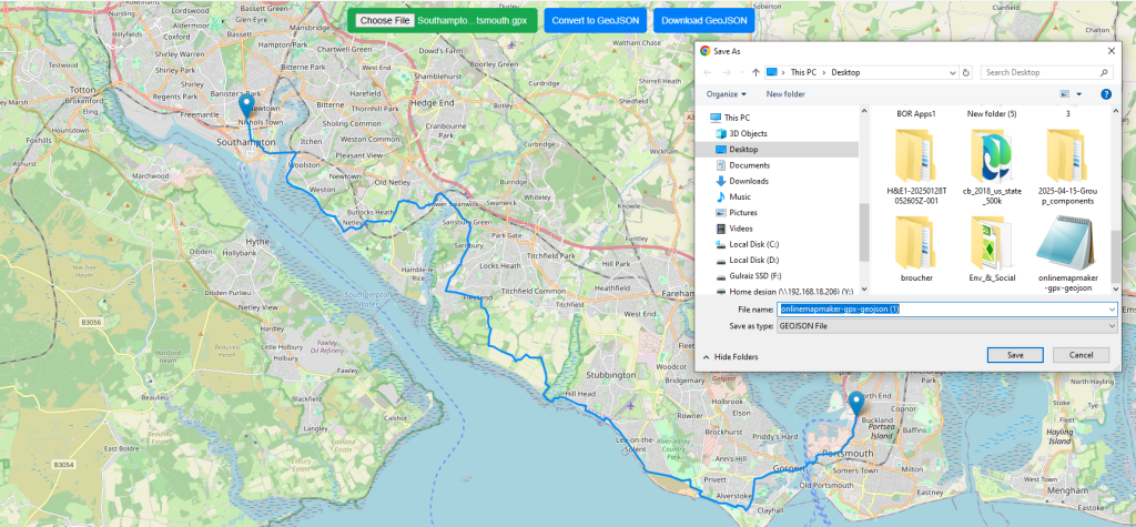 GPX to Geojson - Convert Geodata Free Online