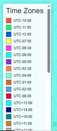 world time zone map free app to find time around the world.