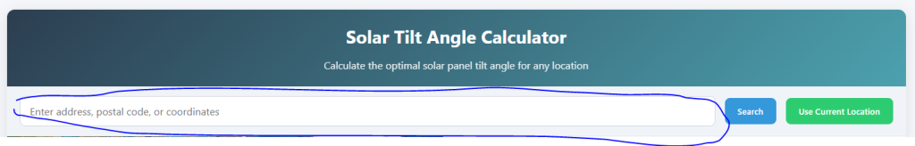 solar panel angle calculator free map tools