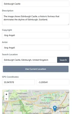 Image Location Tagger & EXIF Data Editor