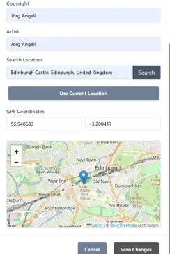 Photo Metadata and Geotagging Tool for SEO